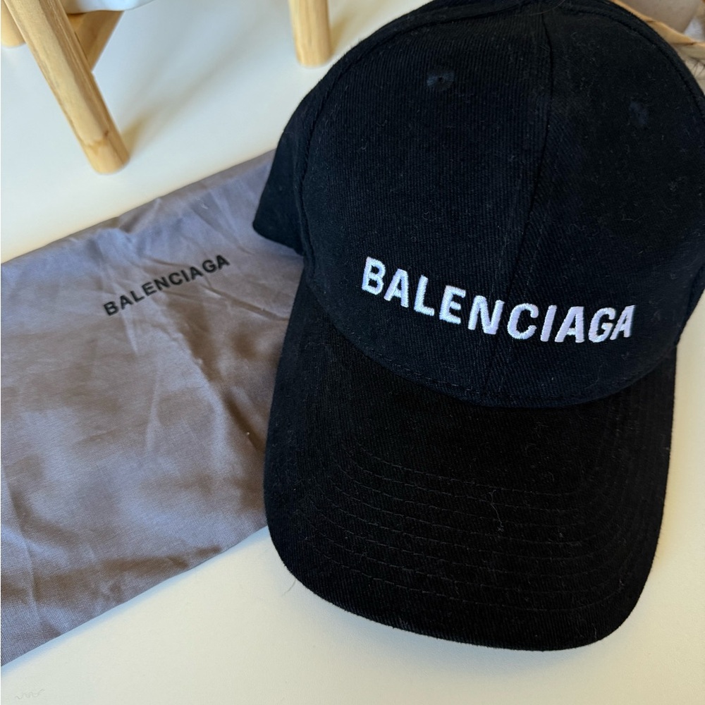Balenciaga Black Logo Hat